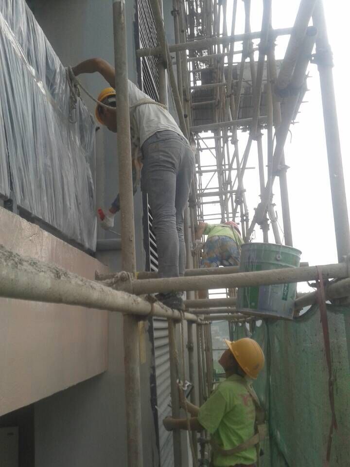 友情漆金沙外墻工程正式啟動(dòng)