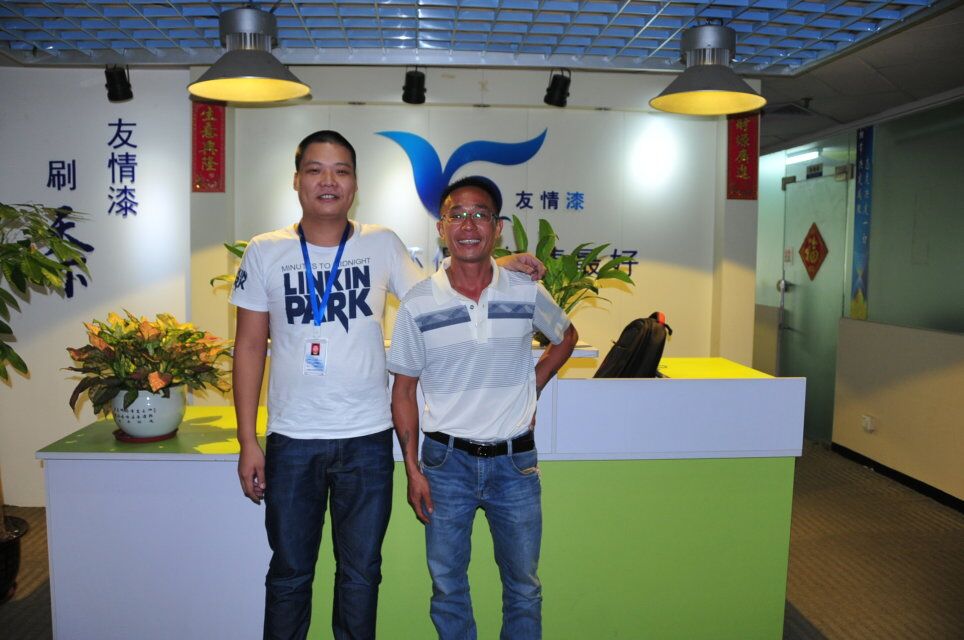 友情漆誠意待客,共謀合作發展 友情漆誠意待客,共謀合作發展